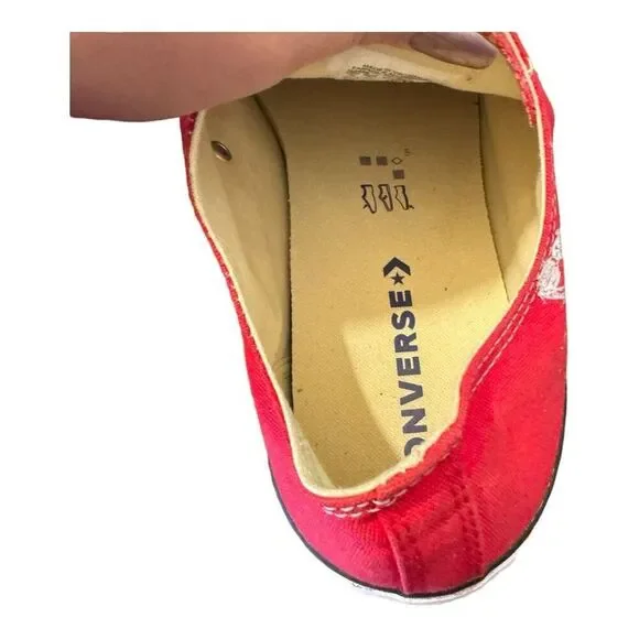 Dennis Rodman 91’ “All Out" Converse shoes red men’s size 15 women’s size 17 - Picture 9 of 11